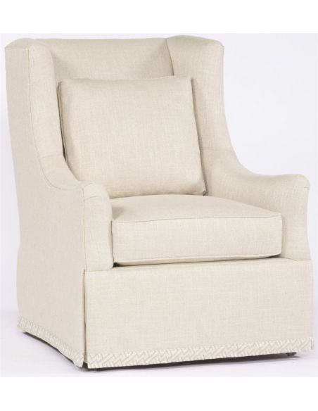 High Back Cream Chair