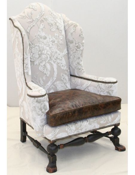 Elegant Pearl Peacock Accent Chair