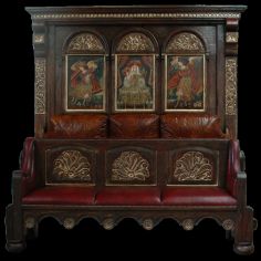 BEDS - Queen, King & California King Sizes Peruvian style religious artwork bed