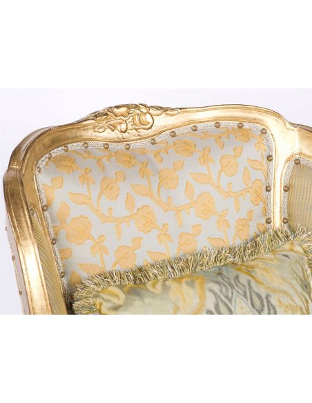 Luxury Leather & Upholstered Furniture Antique Living Room Upholstered Chairs-45