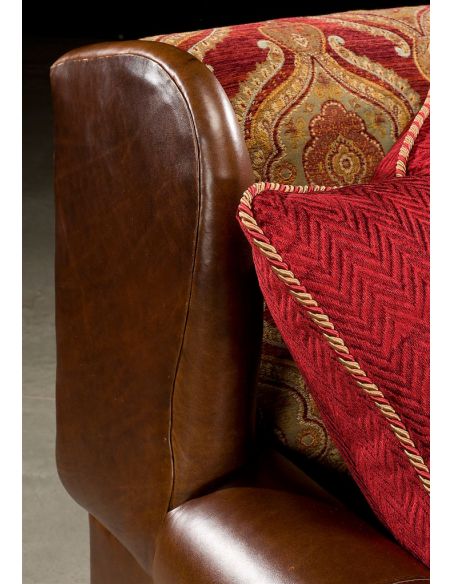 SOFA, COUCH & LOVESEAT Custom Made Luxury Upholstered Leather Sofa-60