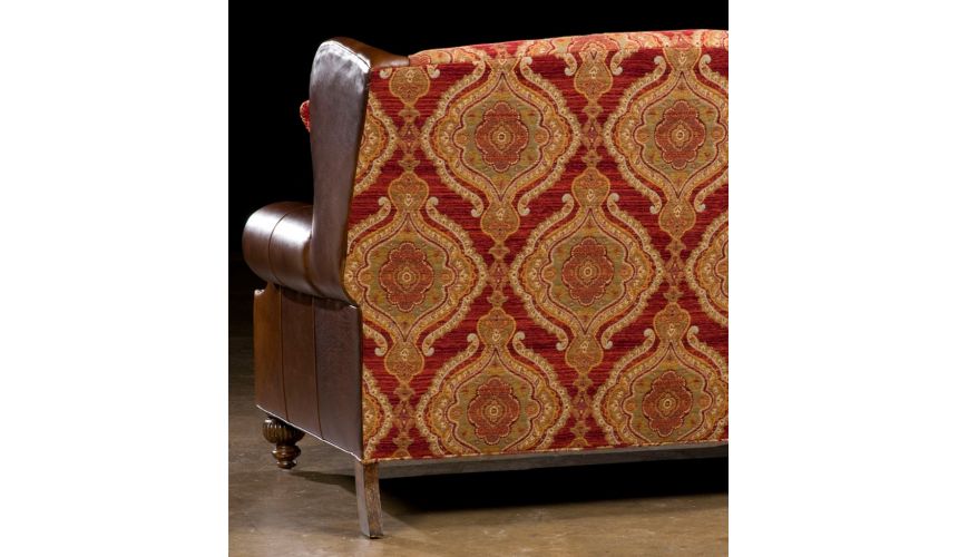 SOFA, COUCH & LOVESEAT Custom Made Luxury Upholstered Leather Sofa-60