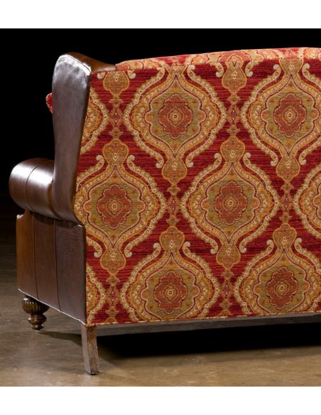 SOFA, COUCH & LOVESEAT Custom Made Luxury Upholstered Leather Sofa-60