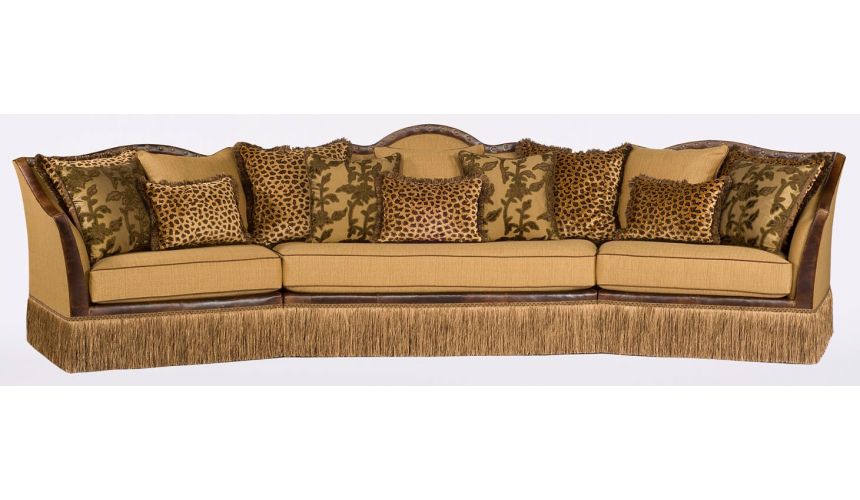 Luxury Leather & Upholstered Furniture Large Upholstered Leather Sofa