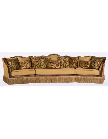 Luxury Leather & Upholstered Furniture Large Upholstered Leather Sofa