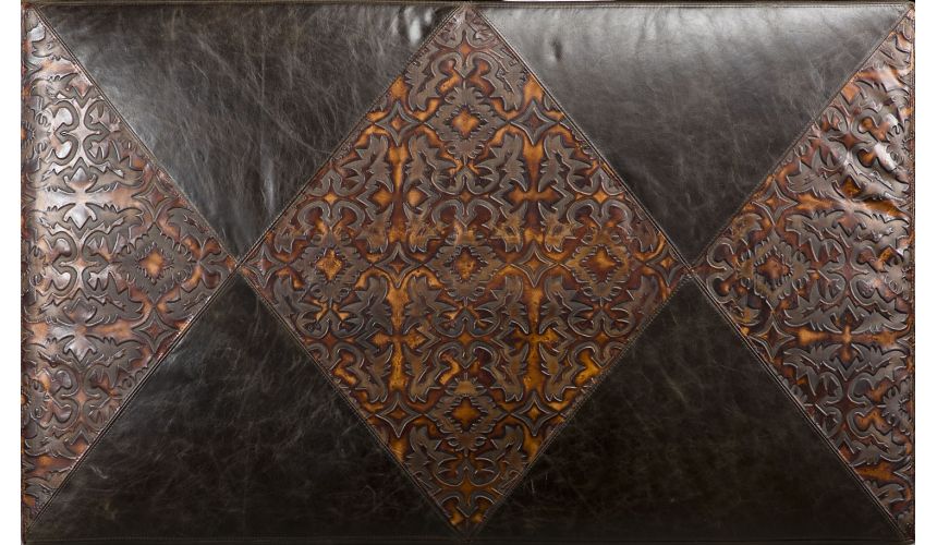 Luxury Leather & Upholstered Furniture Luxurious Leather & Upholstered Ottoman-65