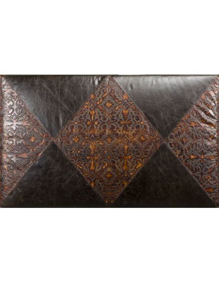Luxury Leather & Upholstered Furniture Luxurious Leather & Upholstered Ottoman-65