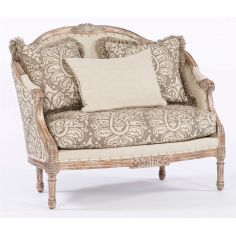 Luxury Leather & Upholstered Furniture Elegantly styled settee