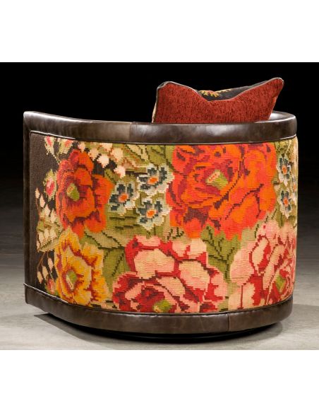 Luxury Leather & Upholstered Furniture Custom-Made Upholstered and Leather Chair-65