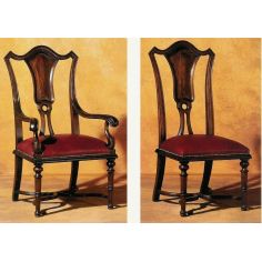 Dining Chairs Queen Anne style splat back dining chair. Luxury furniture. 443 2