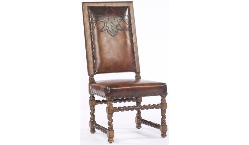 Dining Chairs Decorative Leather Nail trim Chair