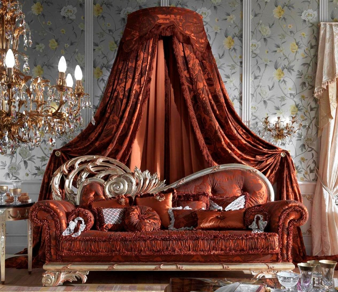 Furniture Masterpieces High Style Luxury Sofa. Ravishing Red