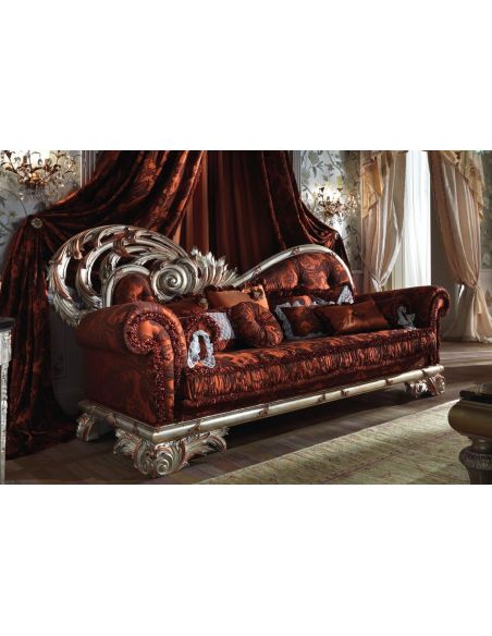Furniture Masterpieces High Style Luxury Sofa. Ravishing Red