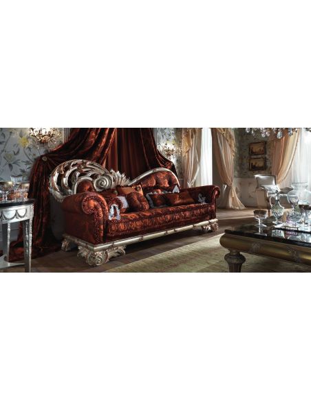 Furniture Masterpieces High Style Luxury Sofa. Ravishing Red
