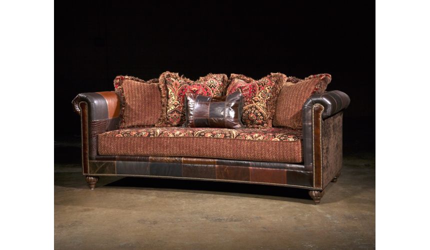 SOFA, COUCH & LOVESEAT Red Patches Sofa, Luxury Upholstered Furniture