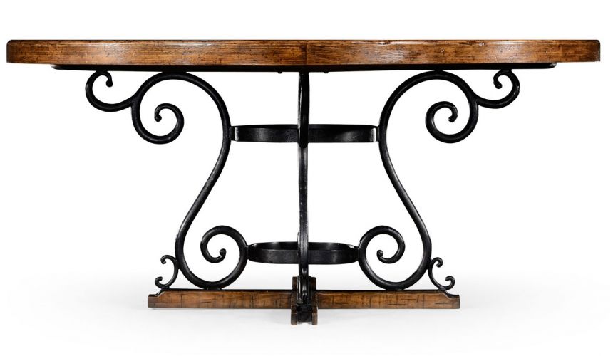 Dining Chairs Round centre or dining table. planked top, rustic finish. 91