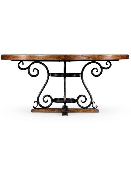 Dining Chairs Round centre or dining table. planked top, rustic finish. 91