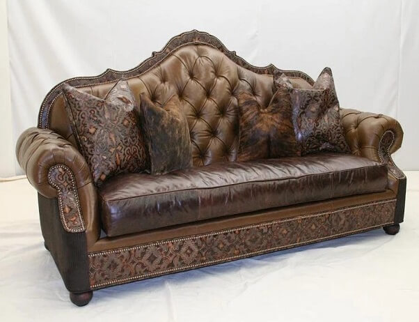 Luxury Furniture High End Home, King Ranch Leather Sofa